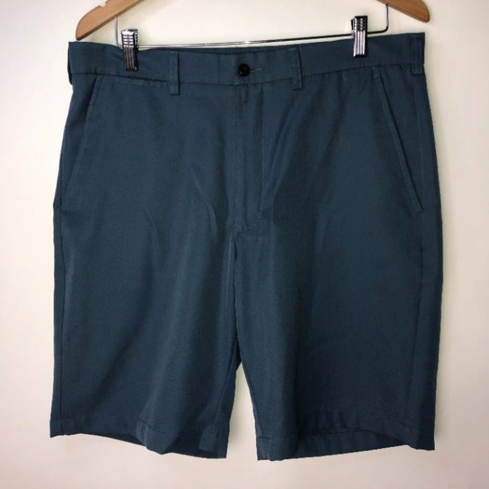 Ben‎ Hogan Blue Golf Shorts Flat Front 34 Sporty Golf Resortwear